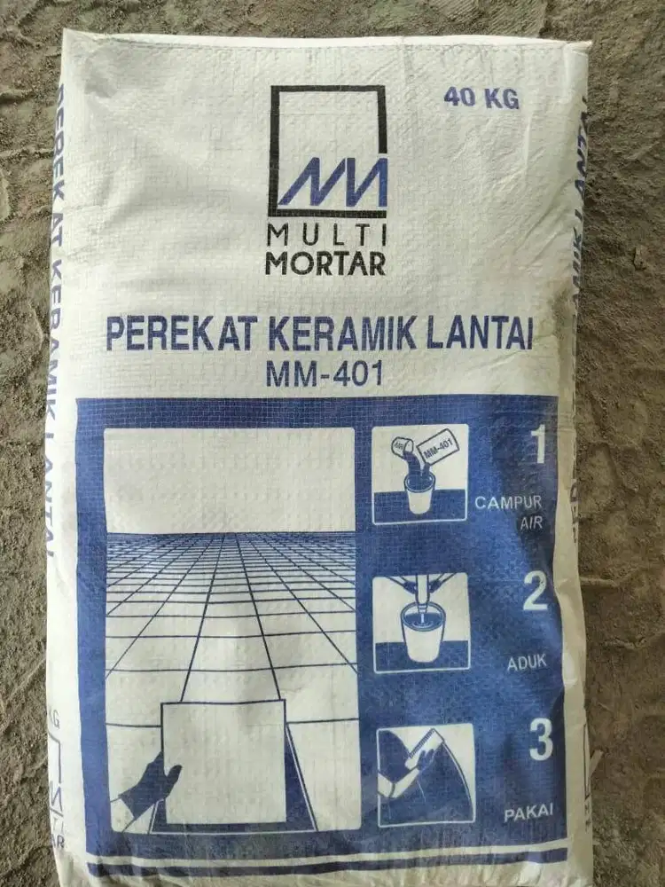 PEREKAT KERAMIK LANTAI MULTI MORTAR MM-401P (SEMEN INSTANT) @40KG