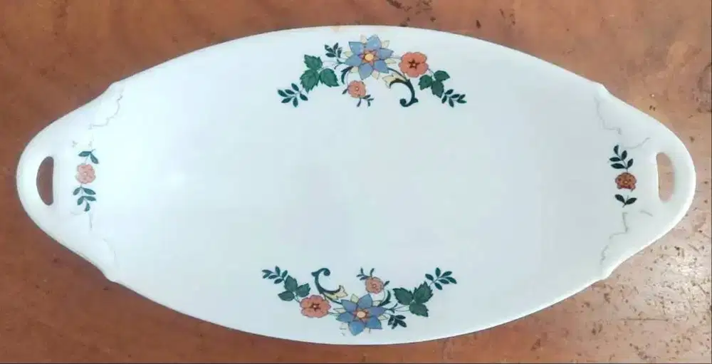 Dekorasi Piring Kuno Antik Bohemia Cekoslovakia