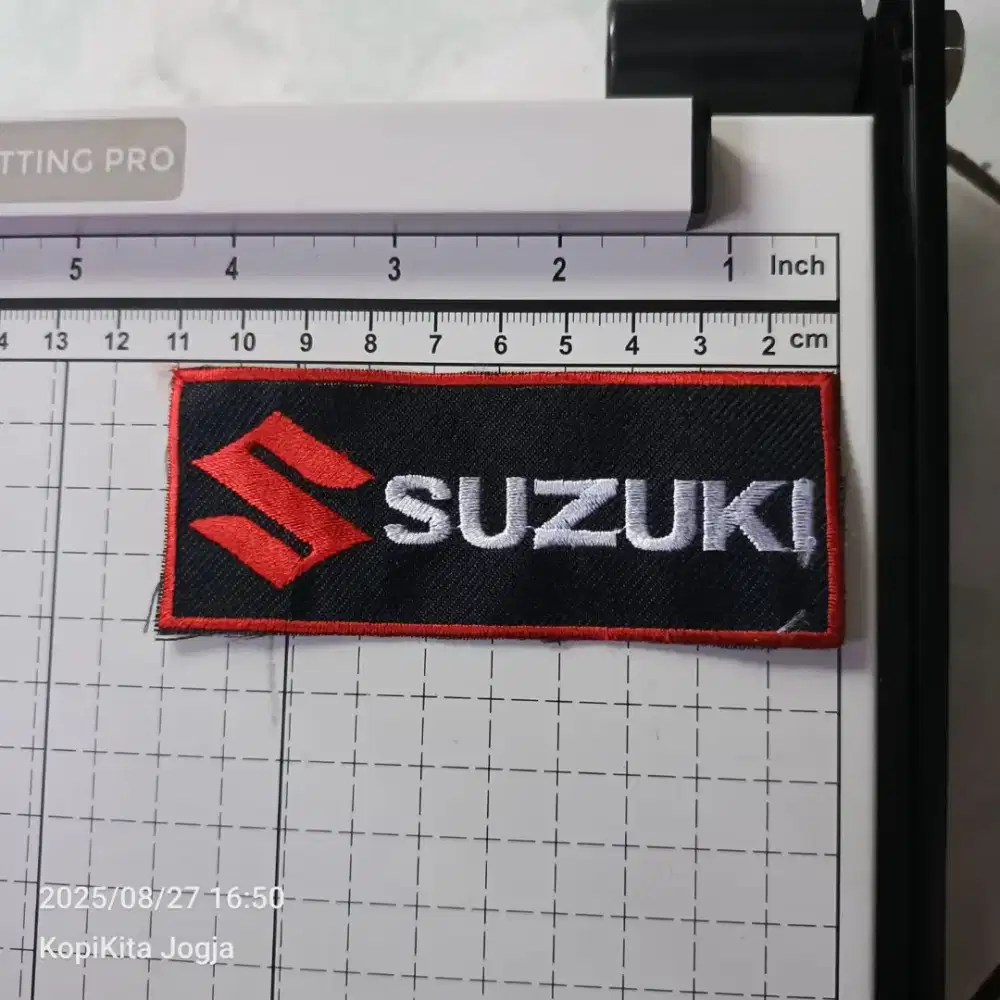 Emblem patch bordir suzuki