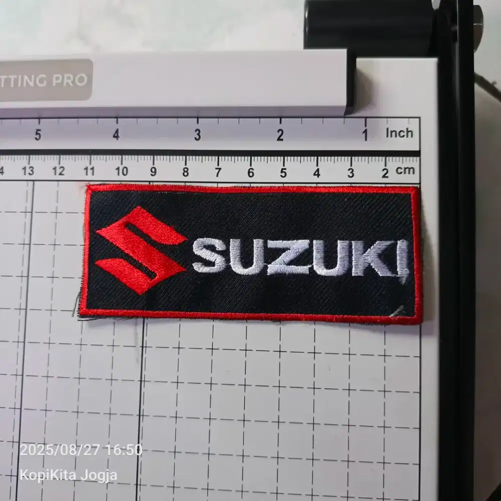 emblem patch bordir suzuki