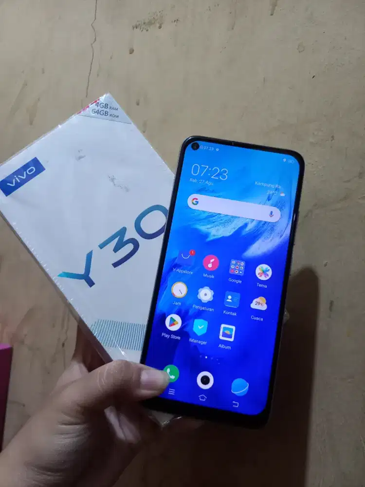 Vivo Y30i ram 4/64 Nominus Pemakaian Wjaar nokendala siap pakai