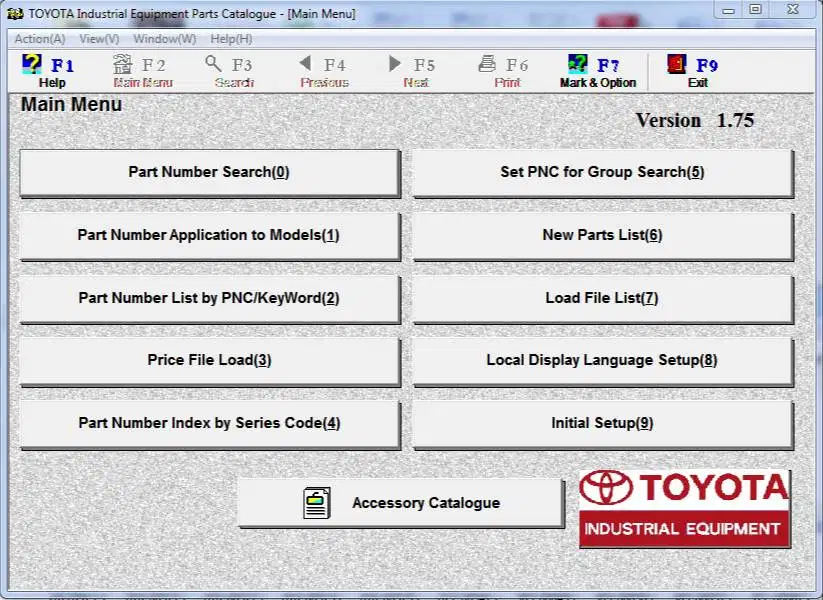 Katalog Elektronik Sparepart Forklift Toyota All Series