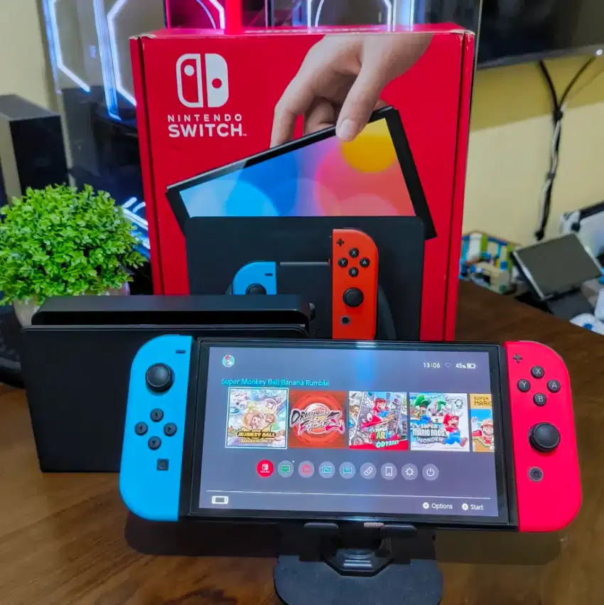 NINTENDO SWITCH OLED 256GB FULLSET MULUS FULLGAMES DUALBOOT