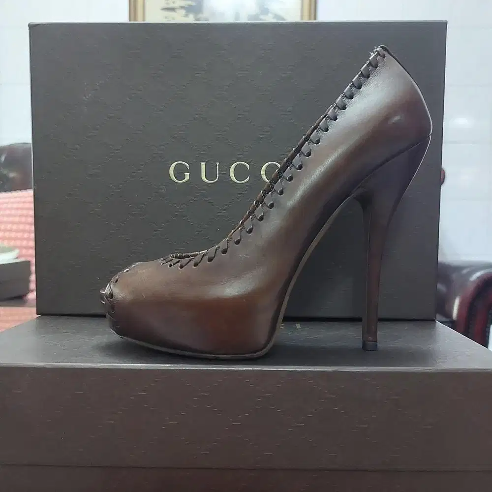 Gucci  Peeptoe Heels Platform