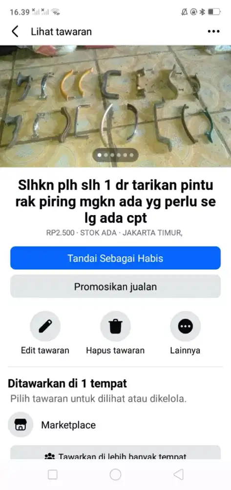 Slhkn plh slh 1 dr tarikan rak piring ex copotan mgkn ada yg perlu