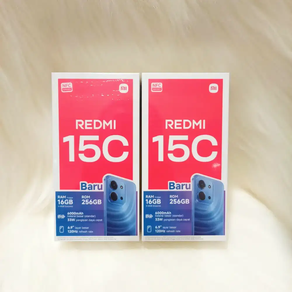 Xiaomi Redmi 15c 8/256 6/128 Gb New Baru Murah Garansi Resmi 1 Tahun