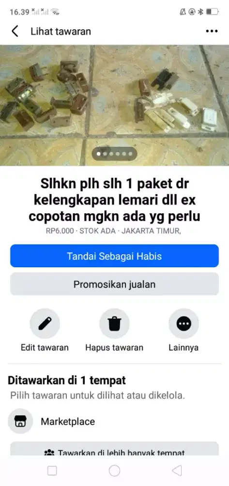 Slhkn plh slh 1 paket dr klgkpn lemari ex copotan mgkn ada yg perlu