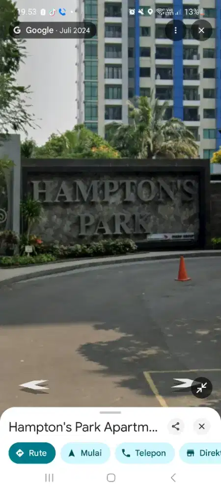 Apartemen the hampton's park