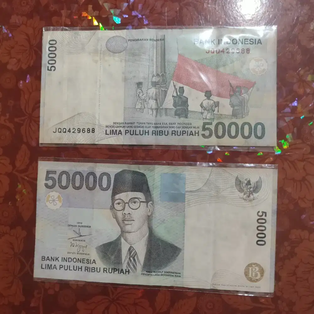 koleksi uang kertas 50K kuno