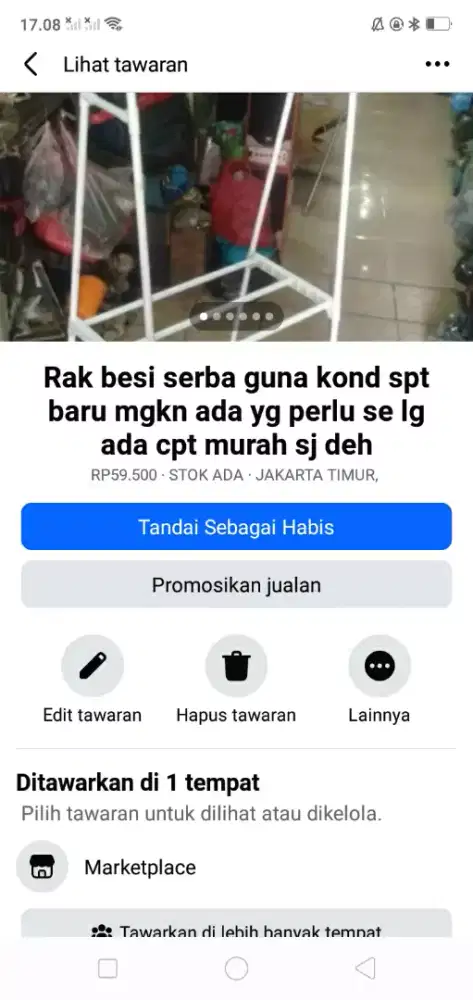 Rak besi serba guna kond spt baru se lg ada cpt mgkn ada yg tertarik