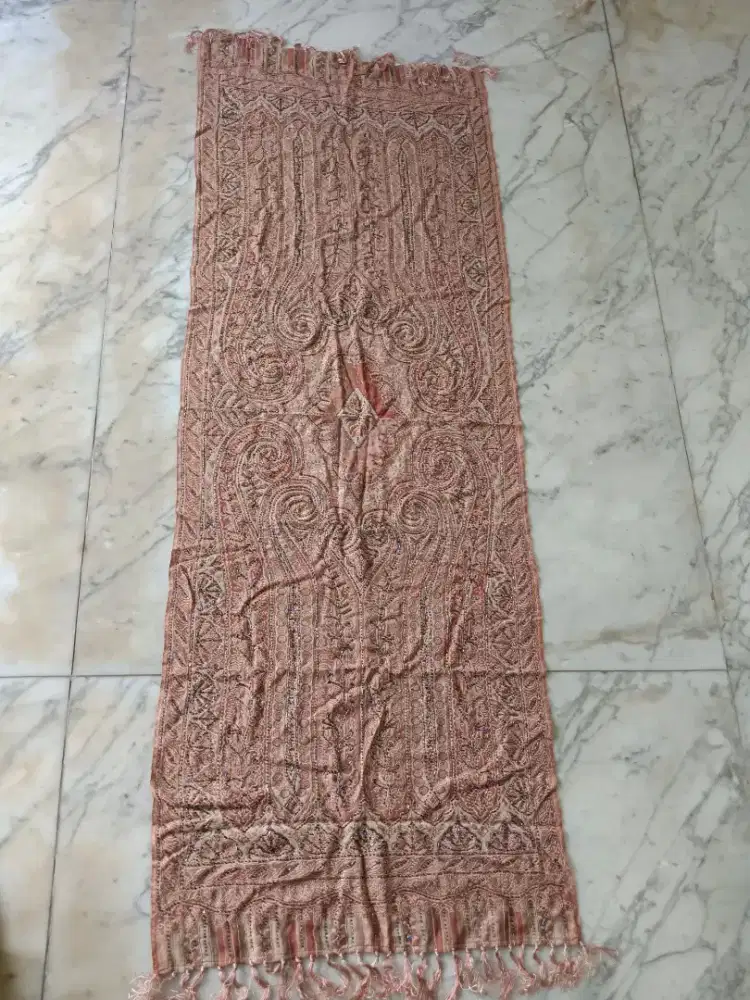 Beaded and embroidered textile