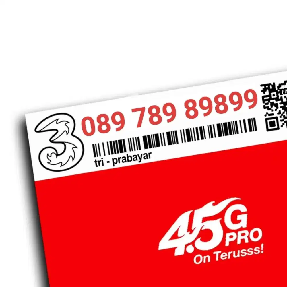 Nomor Cantik Tri 11 digit angka besar 8989