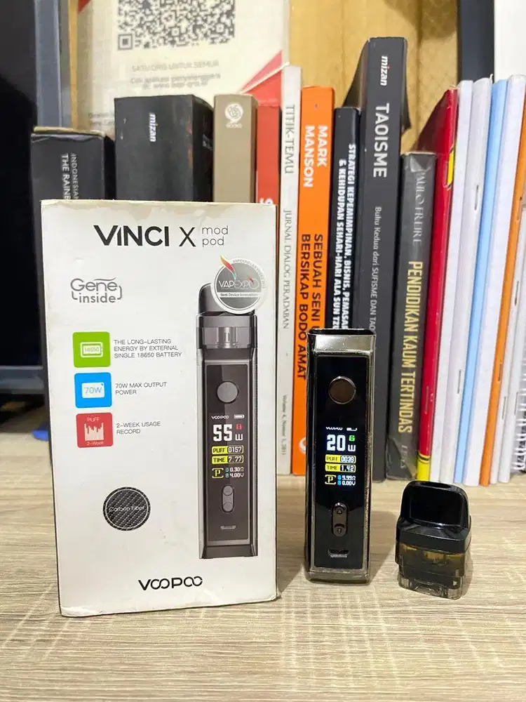 Vinci X hitam (batre & coil) baru