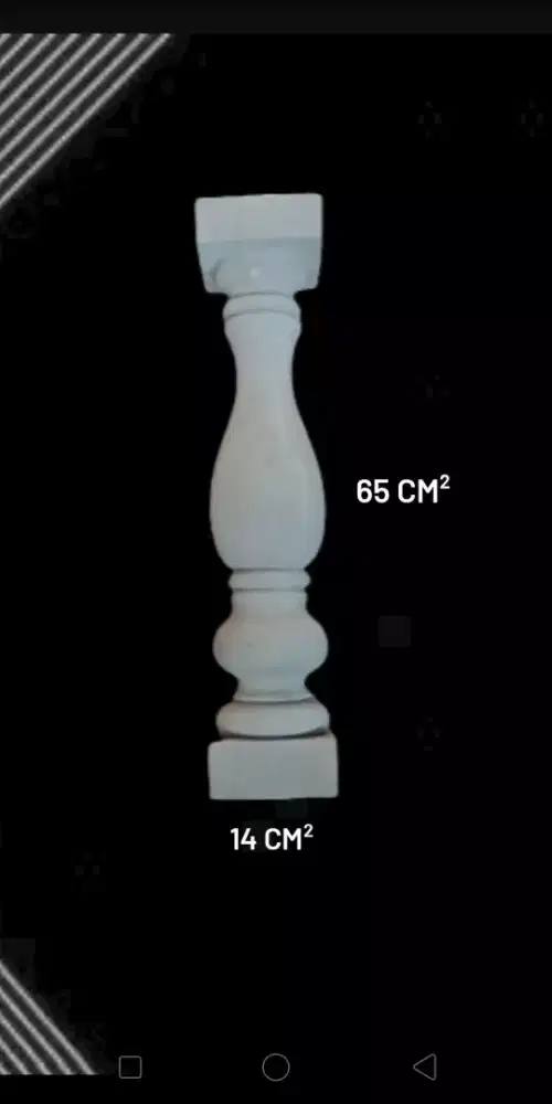 Pion Beton Tinggi 65 Cm -Pagar Beton