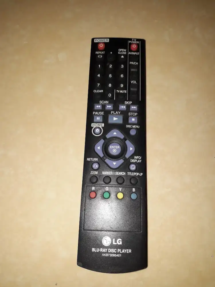 Remote blu-ray LG