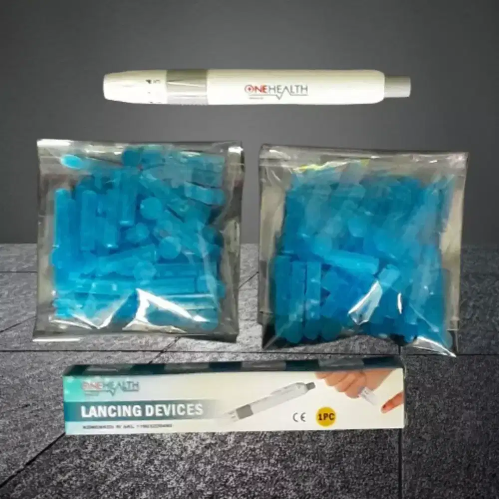 Alat Terapi Sepaket Pen Lancet Autoklik plus 100 Jarum Vekam Akupuntur