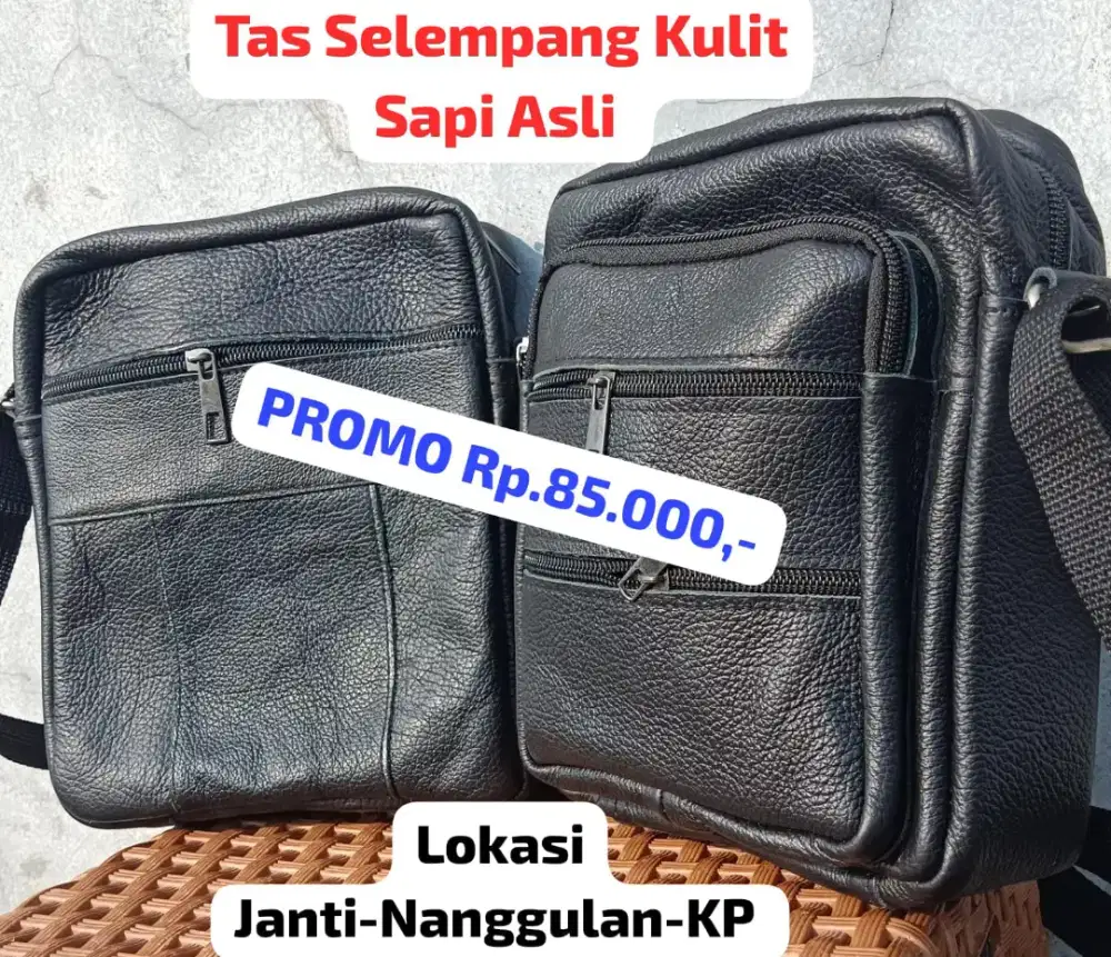 PROMO TAS SELEMPANG KULIT ASLI 100%