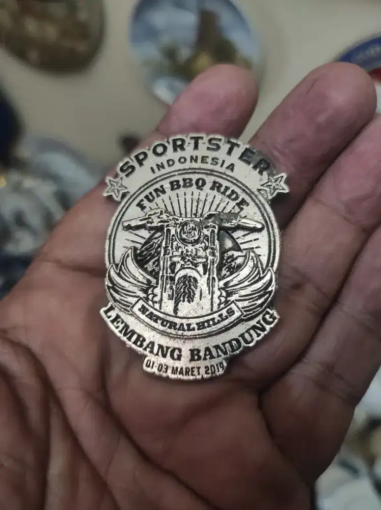 Mainan pin bros Harley Davidson Sportster indonesia bandung tour 2019