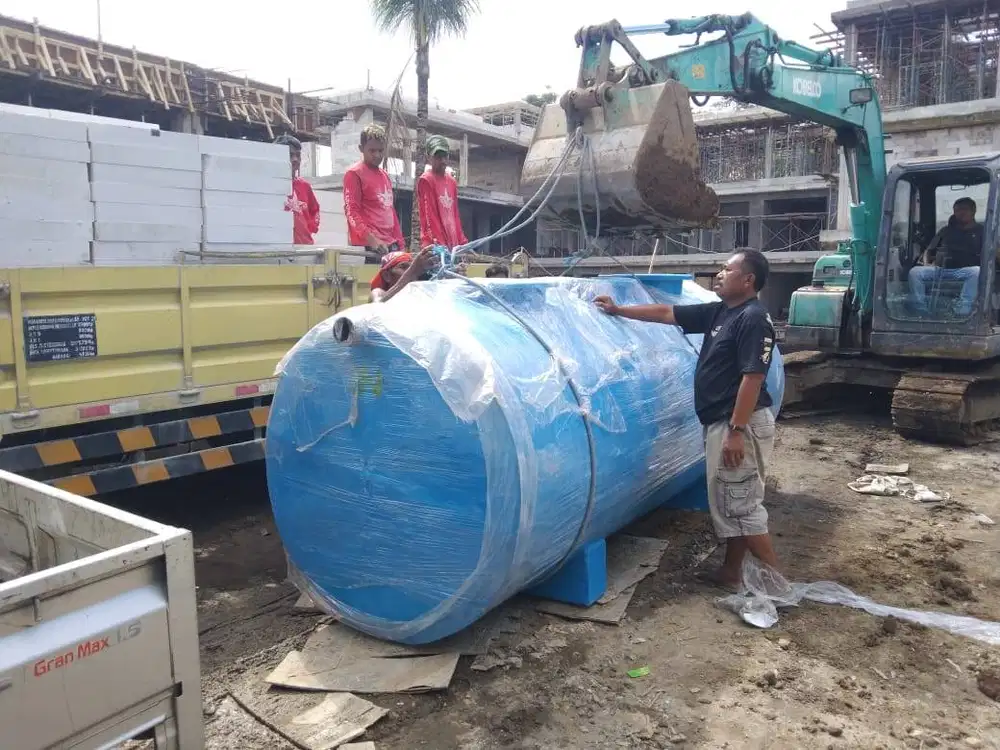 STP Biotank Fiber produksi pabrik