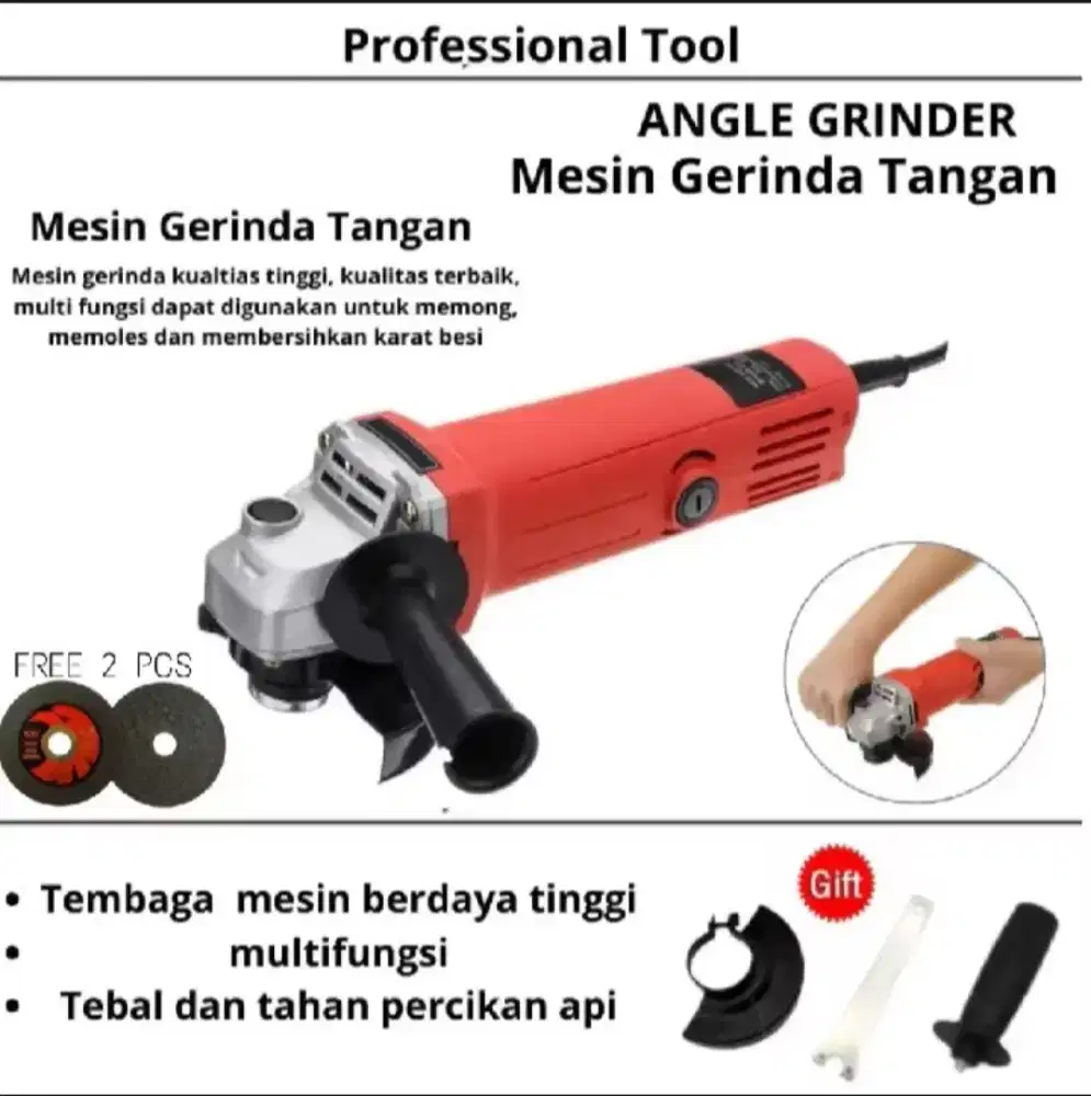 4.inchi Gerinda tangan listrik kura-kura ninja