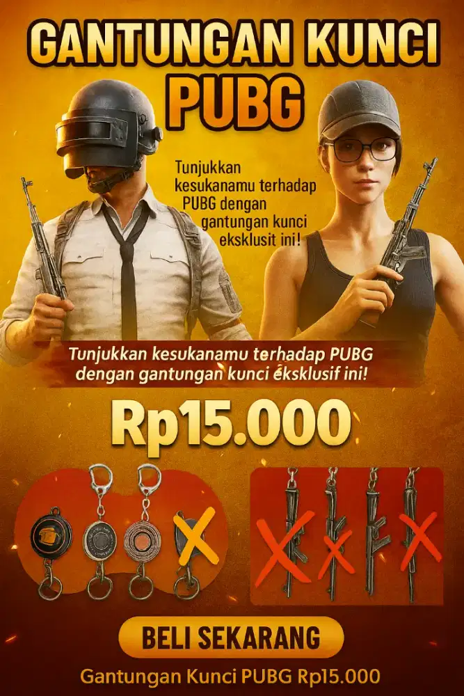 Gantungan Kunci PUBG (PlayerUnknown's BattleGround)
