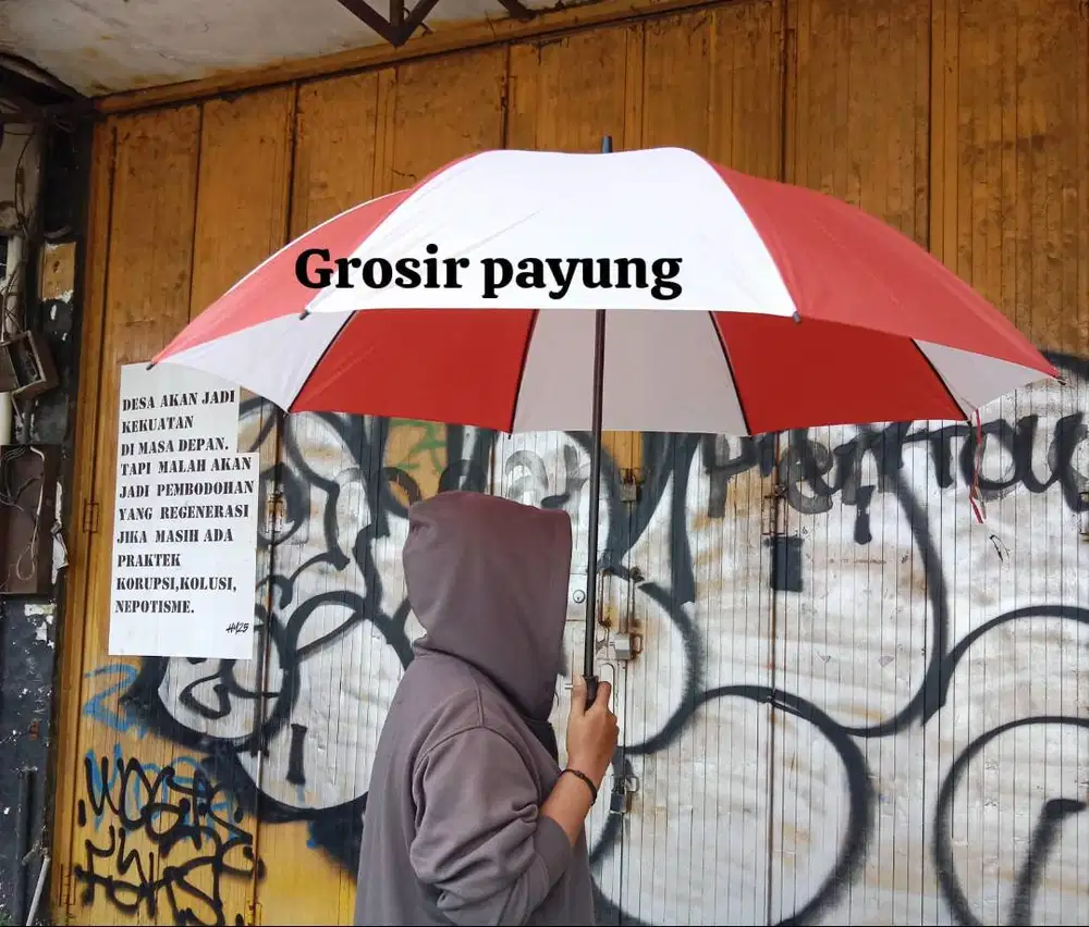 payung merah putih jumbo