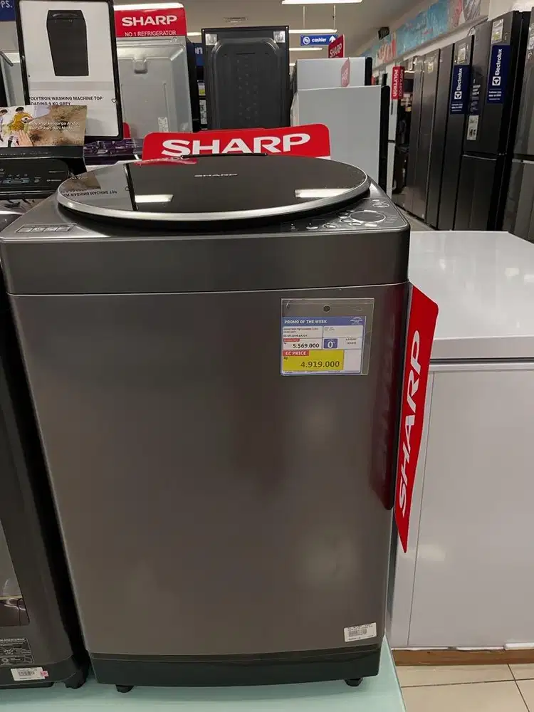 Mesin cuci 12kg sharp mulai dari harga 4jutaan