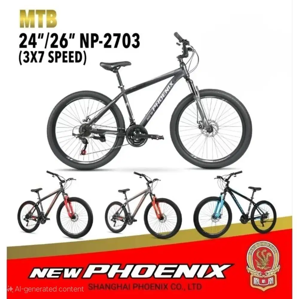 Sepeda MTB New Phoenix NP-2703 26 Inch