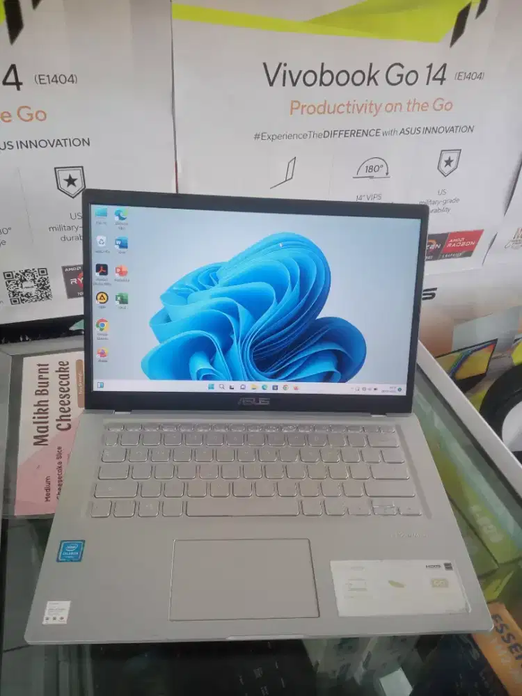 Laptop Asus Vivobook A416M Intel N4020 Ram 4 Ssd 256 Keyboard Nyala