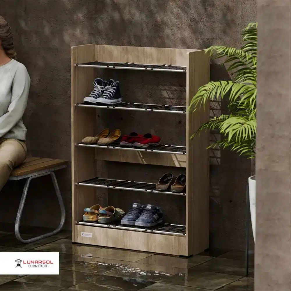 Rak Sepatu Lunar RSS 05 Lemari sepatu Bagus Lemari sepatu sendal Mura