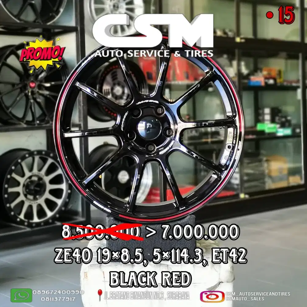 SALE!!! Velg ZE 40, R19. For Alphard, Vellfire, Zenix, Reborn etc