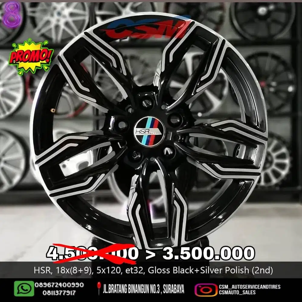 SALE!!! Velg HSR r18 (2nd) for BMW 3, 4, 5 series