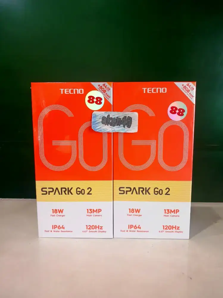 Tecno Spark Go 2 4Gb 64Gb 120Hz Battery 5000mAh 18w IP64