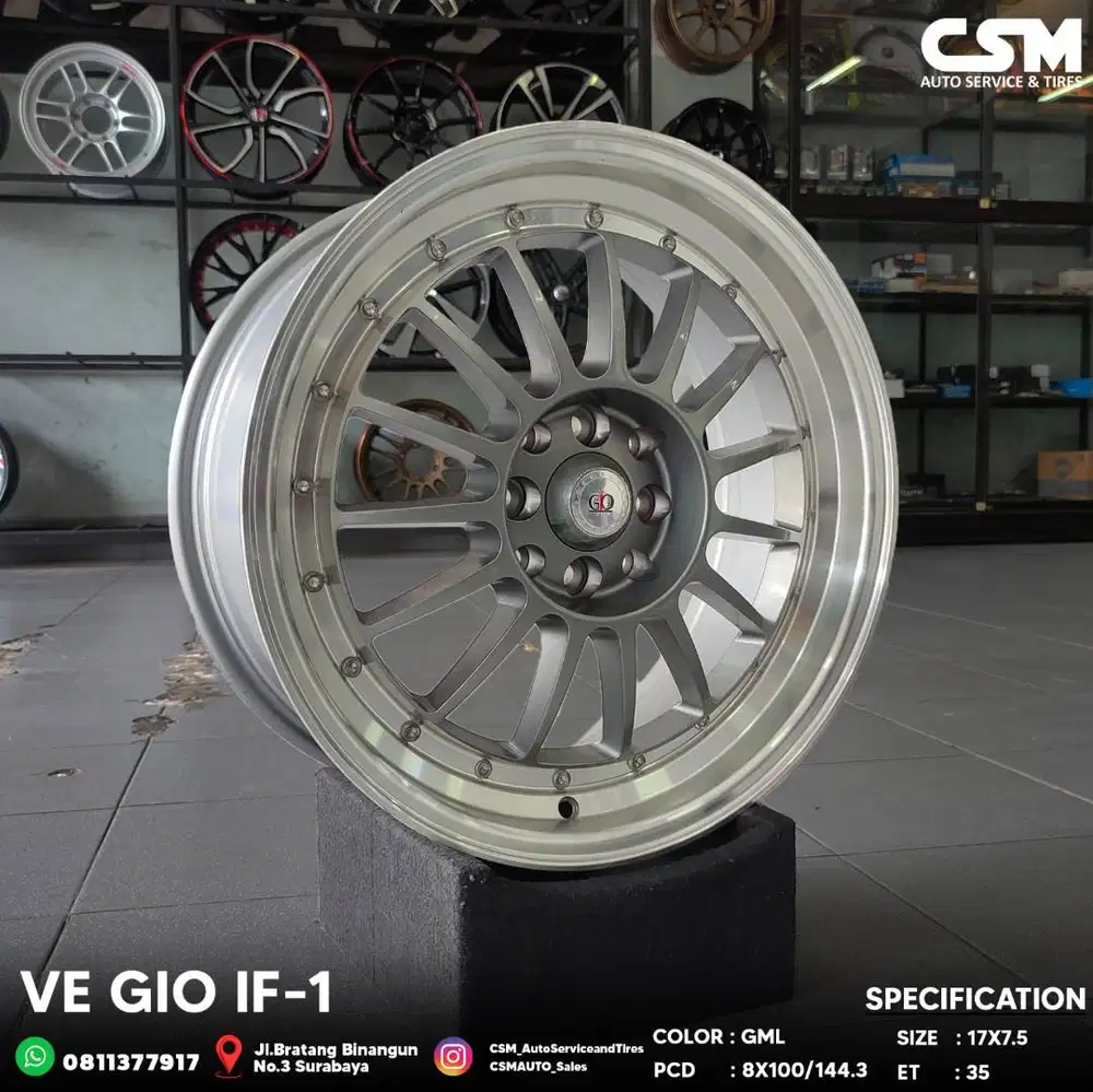 SALE!! Velg VE Gio IF-1 R17 for Avanza,Xenia,Raize,City,Jazz Calya dll