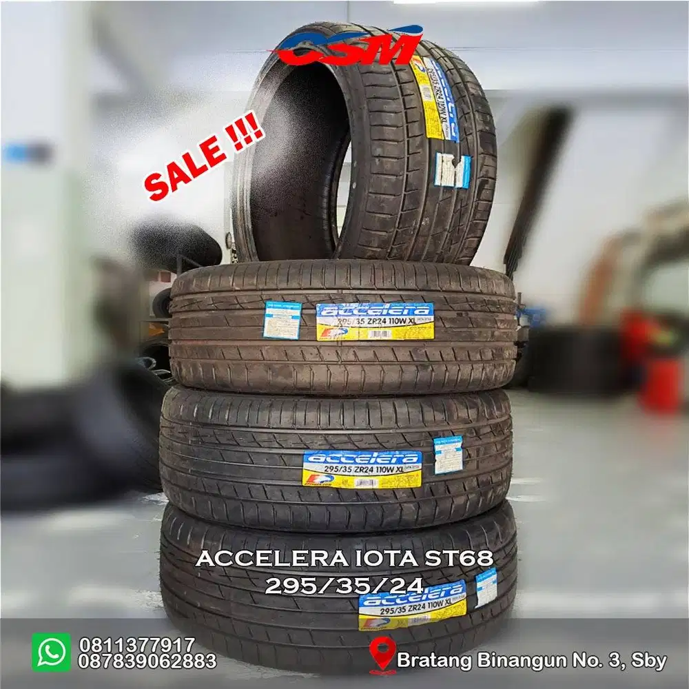 SALE! Ban Accelera Iota ST68 295/35/24. Utk Pajero, Fortuner, HummerH3