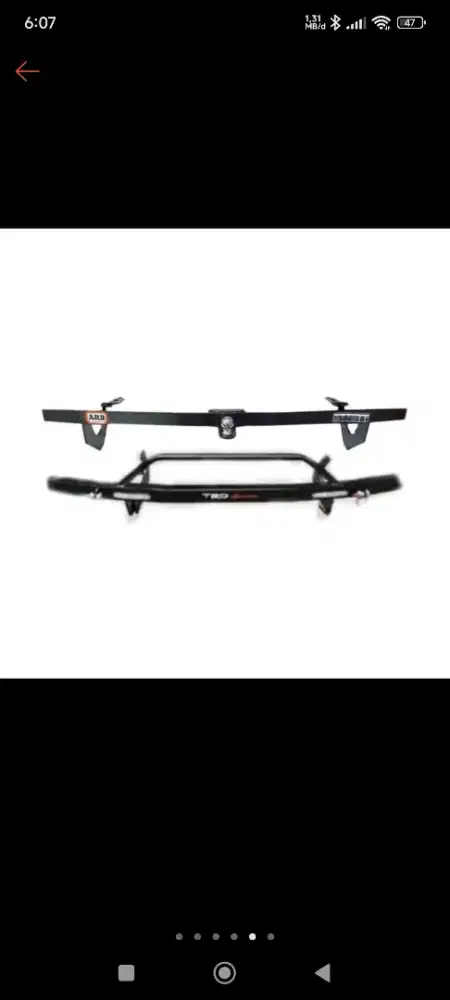 Tanduk Bumper Ertiga XL 7 Calya Sigra