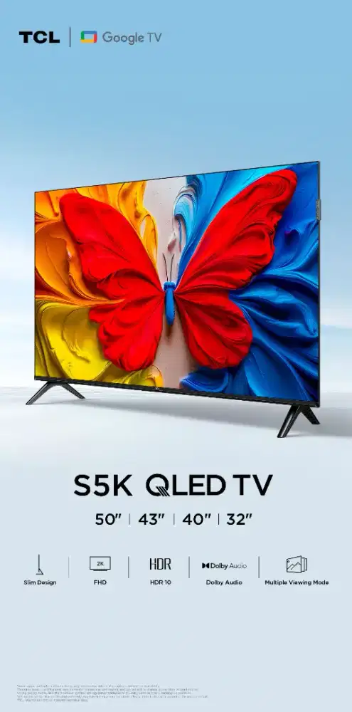 TCL 50 inch Google TV (50S5K) Qled Free Bracket