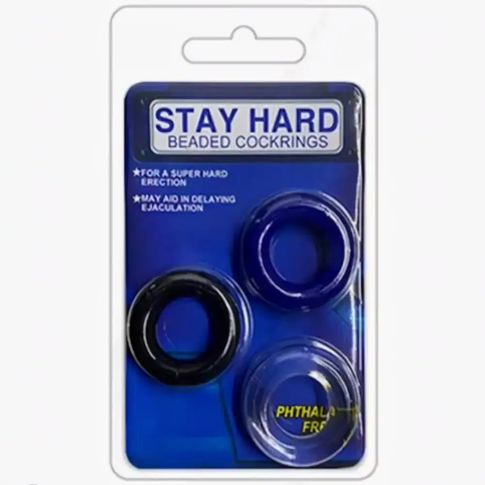 Stay Hard Ring Cincin Pria Isi 3