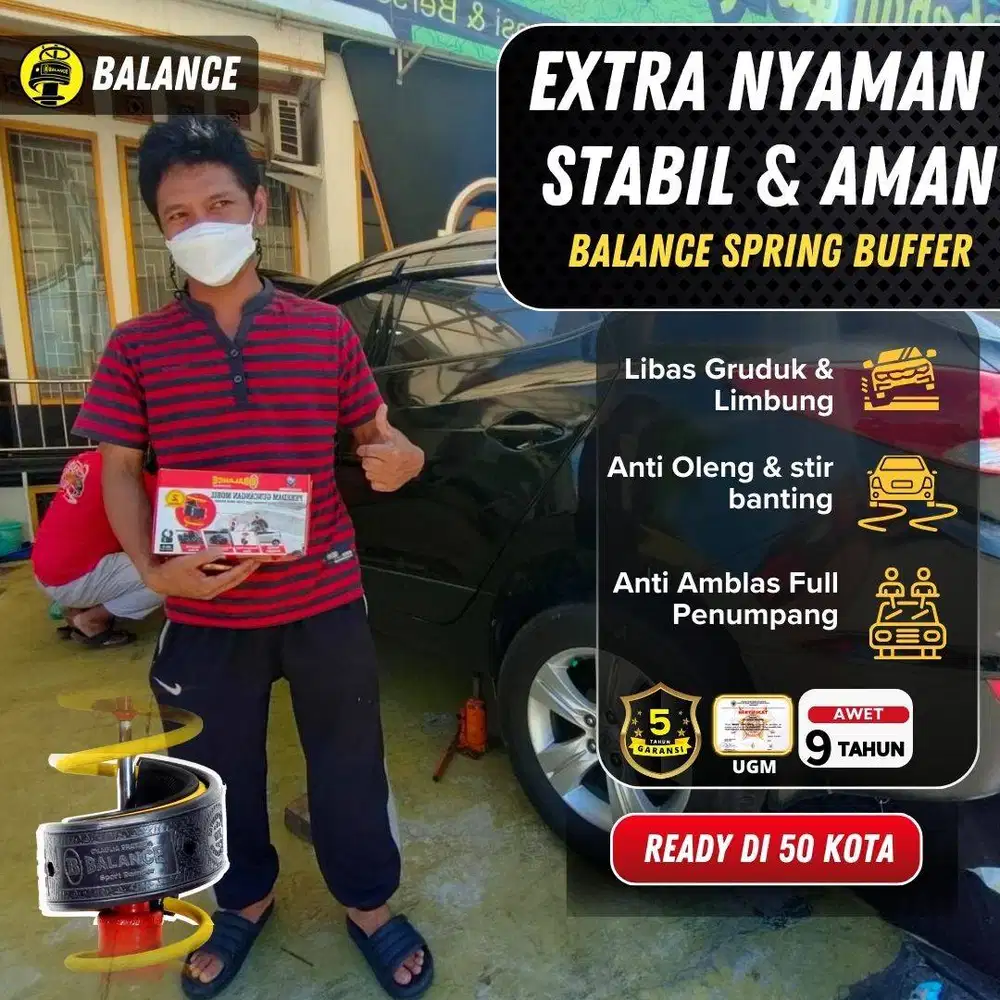 Mobil Stabil & Empuk, Tanpa Jedug-Jedug Cuma dengan BALANCE Damper