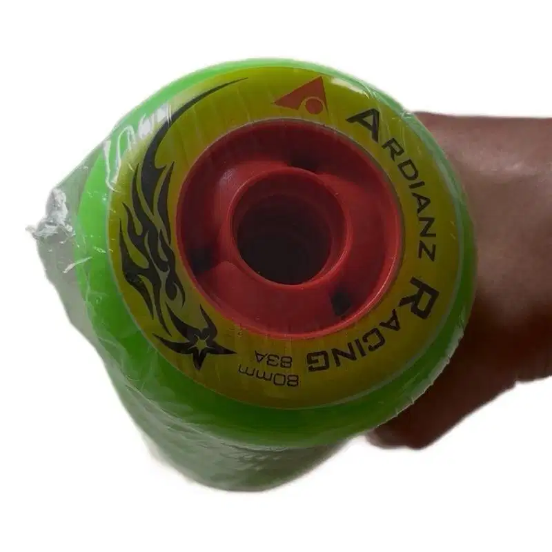 Roda Inline Skate Ardianz – Hijau | 80mm / 83A | 1 Set (8 pcs)