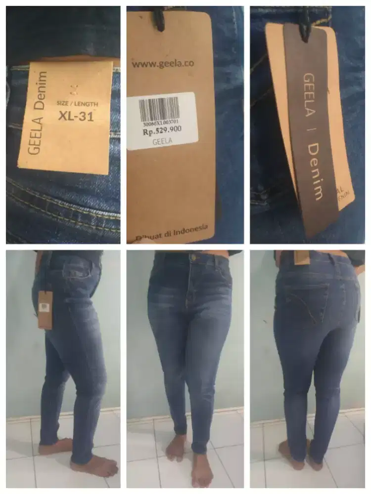 celana jeans denim GEELA uk 31 like new@ciampea bogor