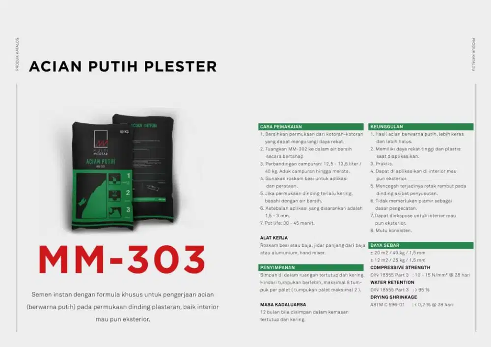 ACIAN PUTIH MULTI MORTAR MM-303 (SEMEN INSTANT) @40KG