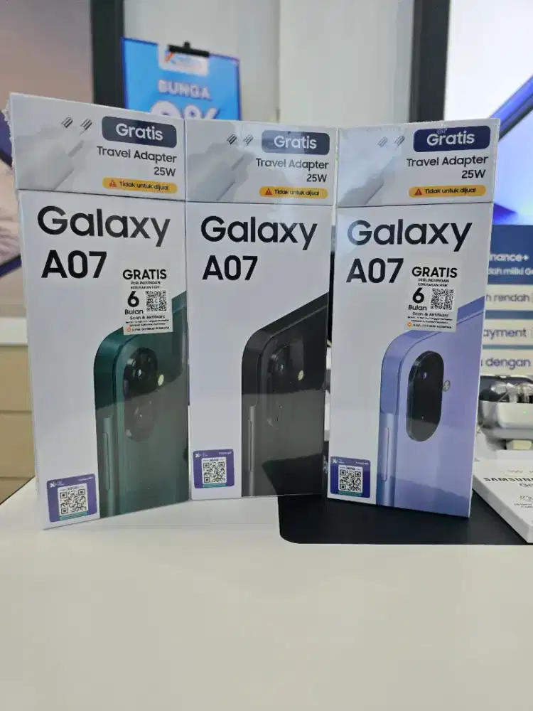 Samsung Galaxy A07 4/64 4/128 Resmi segelbox fresh