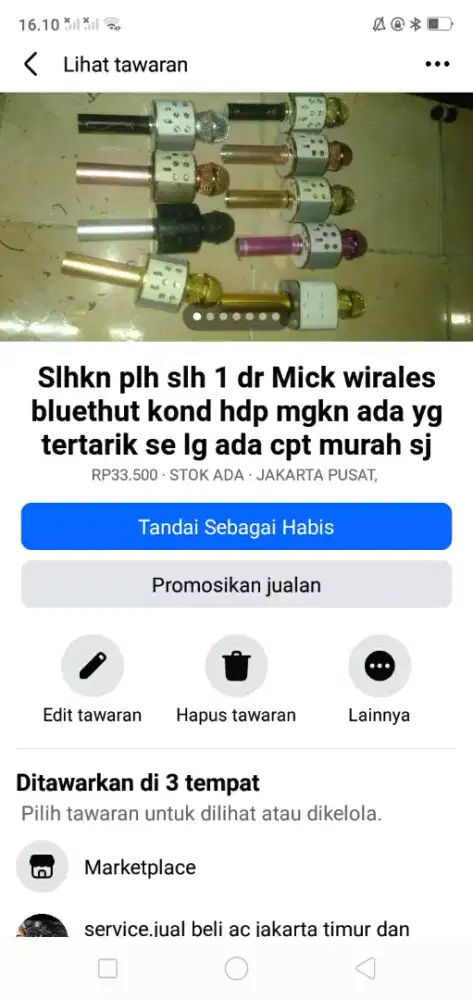 Slhkn plh slh 1 dr audio Mick wirales bluethut kond spt baru hdo murah