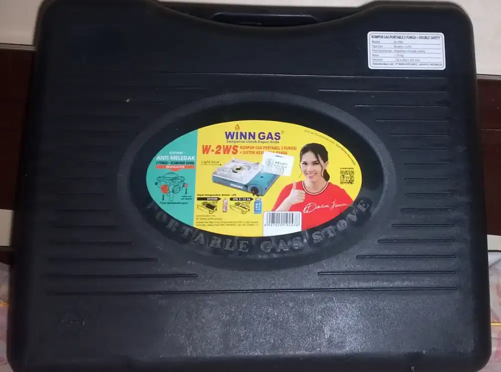 Kompor Portable Gas – kondisi 99% baru, Baru 2 Kali Pakai