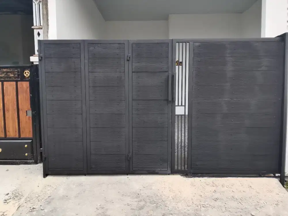 Pagar motip GRC.. Atau pintu dorong