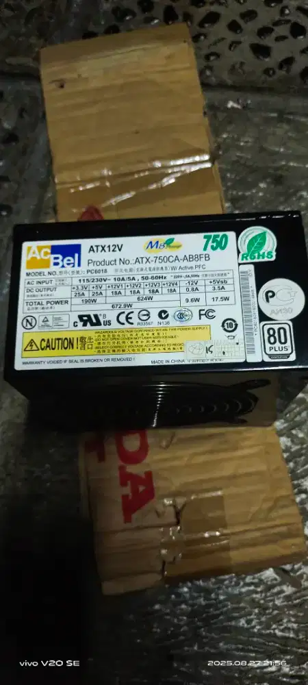 jual power suplay ACBEL 750