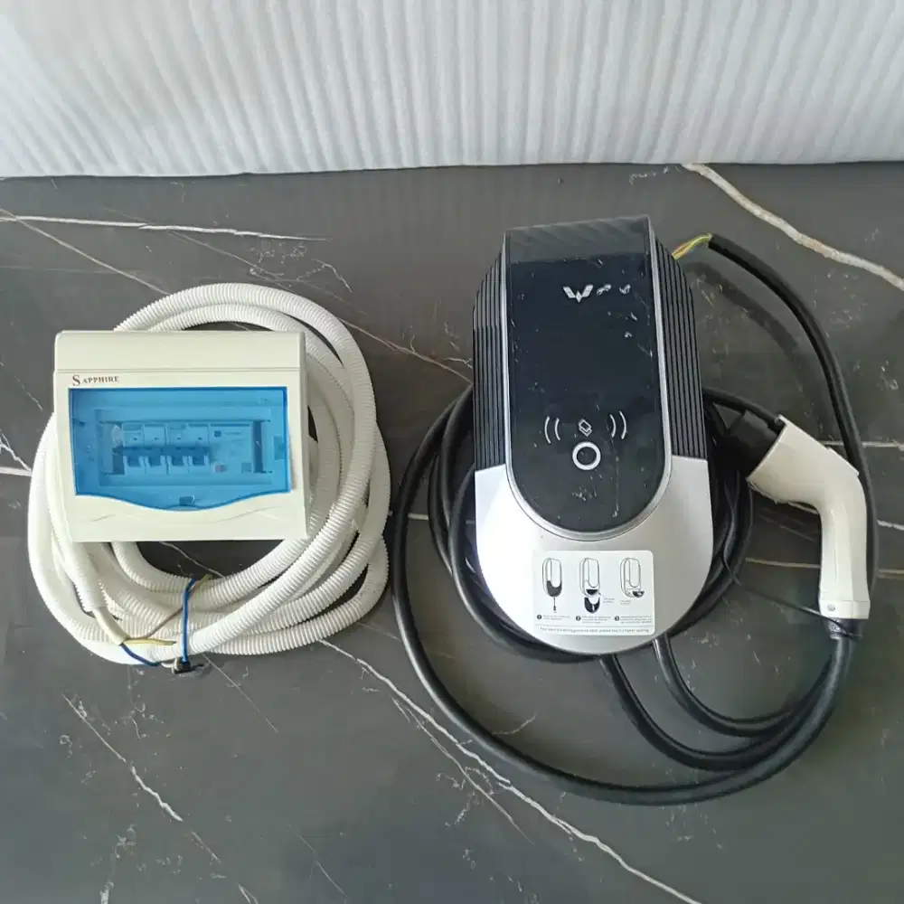 Wuling EV Charger (R1-10) 7kW 32A — Set MCB Box SAPPHIRE(Tanpa Kartu)