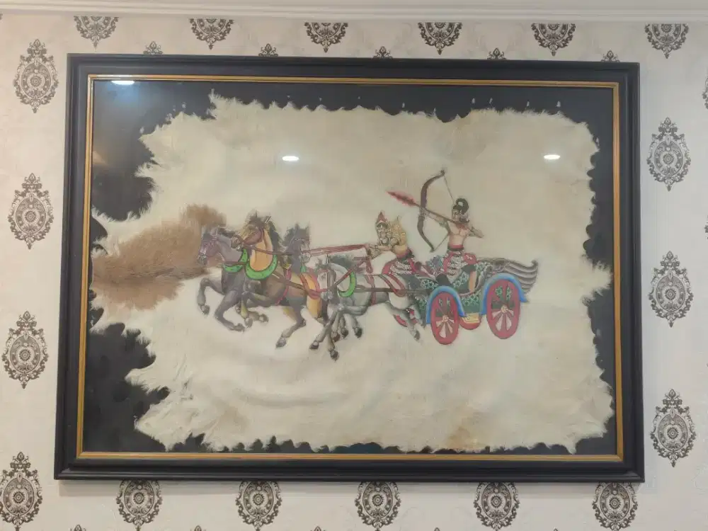 Lukisan dinding bahan kulit