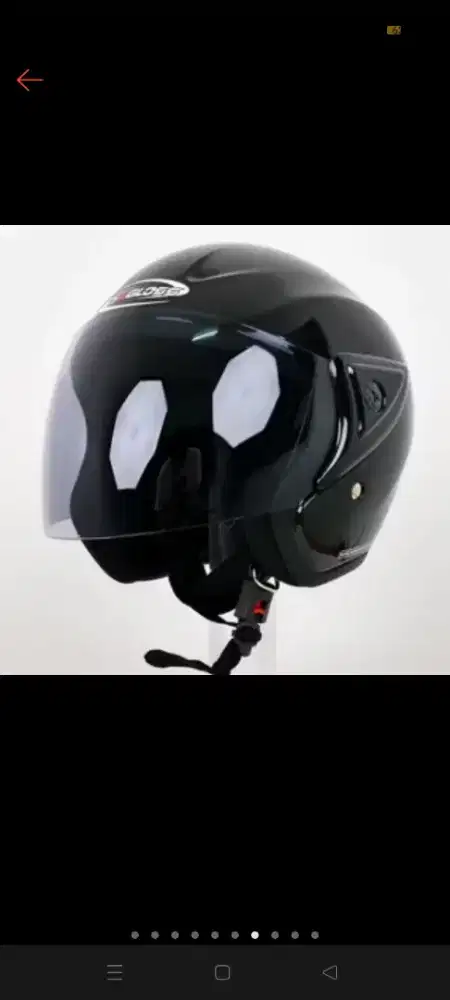 Dijual Helm Cargloss Ori CM Half Face Baru Full Box